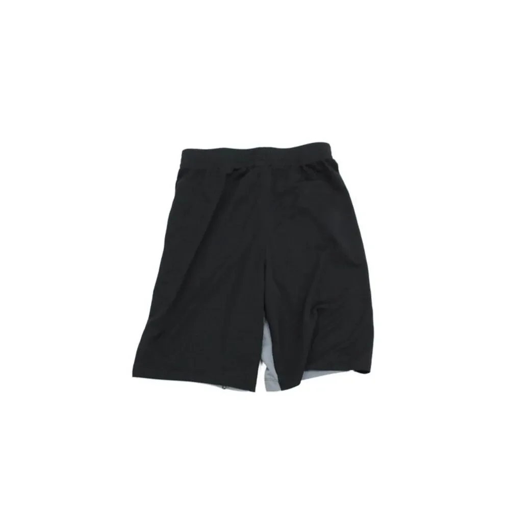Nike Boys Textured Drawstring Adjustable Casual Shorts Black Size XL